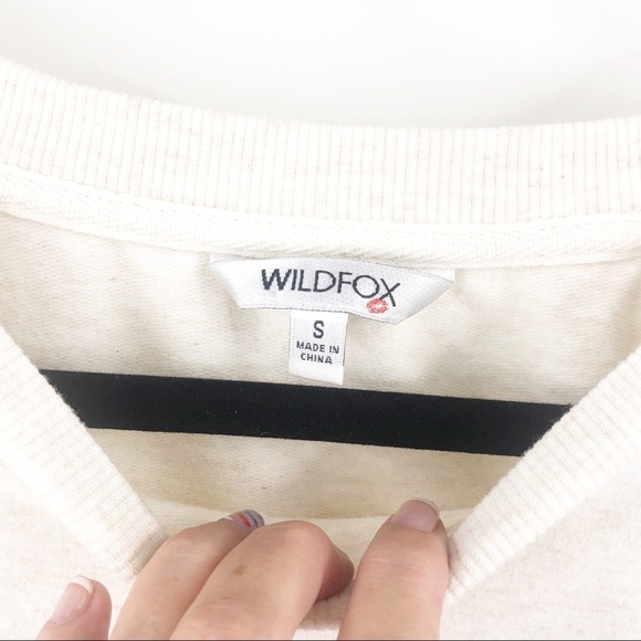 ✅ Wildfox Statement Sweatshirt Lips Kiss Small - Picture 2 of 6